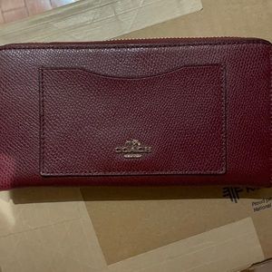 Maroon COACH WALLET